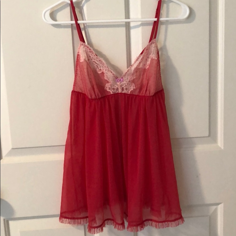 Red Victoria Secret Baby Doll Top